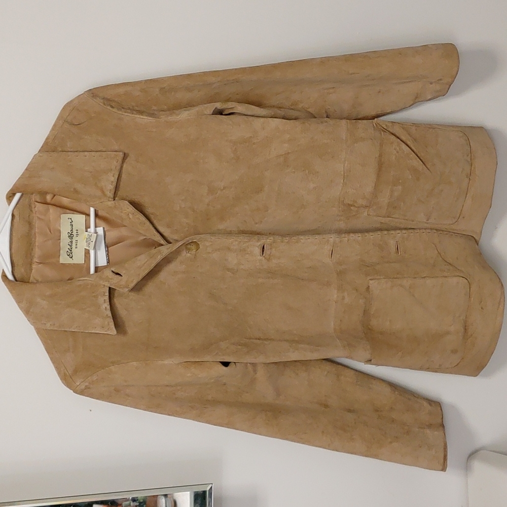 Vintage leather Eddie Bauer jacket